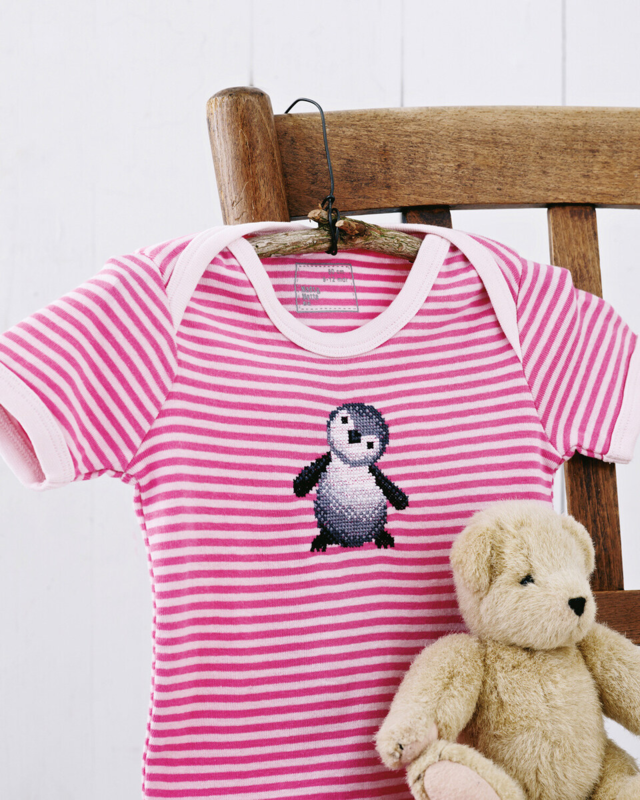 Kirjontapaketti Pingviini 7 x 9 cm