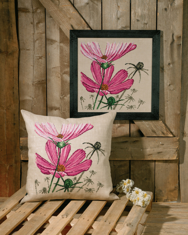 Kirjontapaketti Päivänkakkara 60 x 60 cm