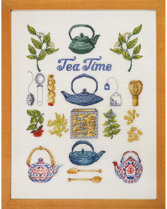 Kirjontakit Tea Time 40 x 52 cm