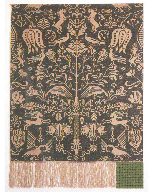 Kirjontasarja Beidewand Vaaleanvihreä 101 x 140 cm