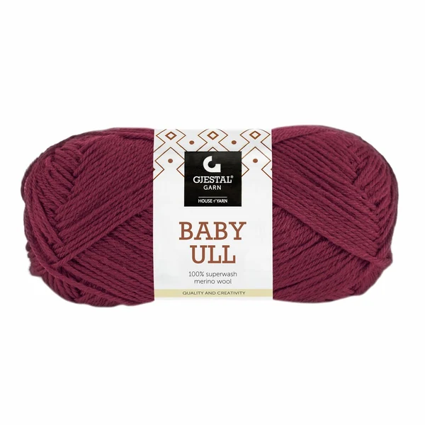 Gjestal Baby Ull 8562 Bordeaux’npunainen