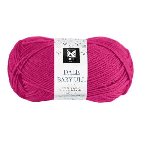 Gjestal Baby Ull 8534 Vaaleanpunainen