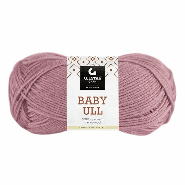 Gjestal Baby Ull 8502 Haalea vanhanroosa
