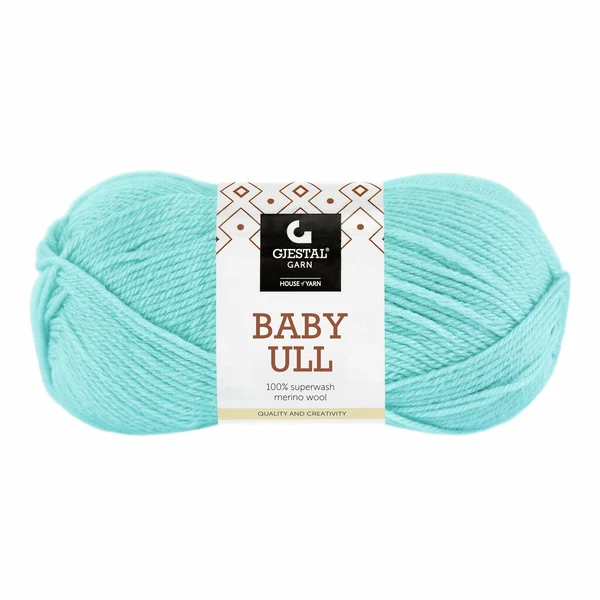 Gjestal Baby Ull 8546 Karibian sininen