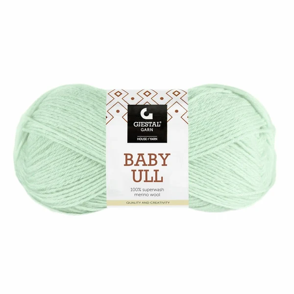 Gjestal Baby Ull 8537 Mintunvihreä