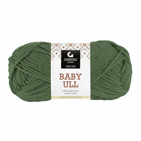 Gjestal Baby Ull 8563 Armeijanvihreä