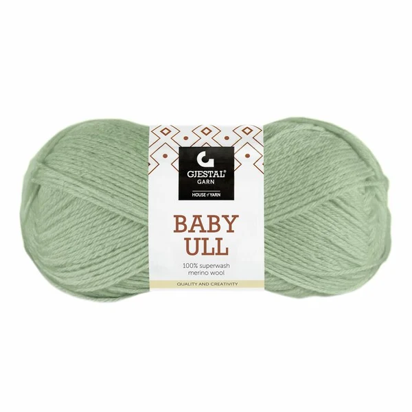 Gjestal Baby Ull 8520 Dus jade vihreä