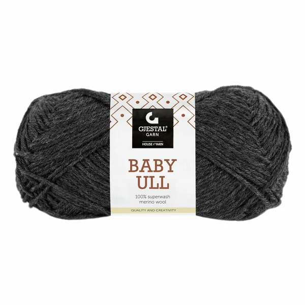 Gjestal Baby Ull 8556 Tummanharmaa