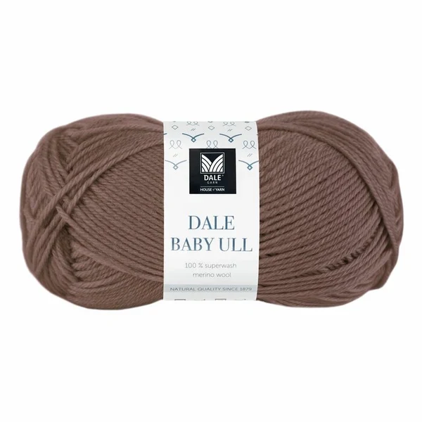 Gjestal Baby Ull 8555 Ruskea