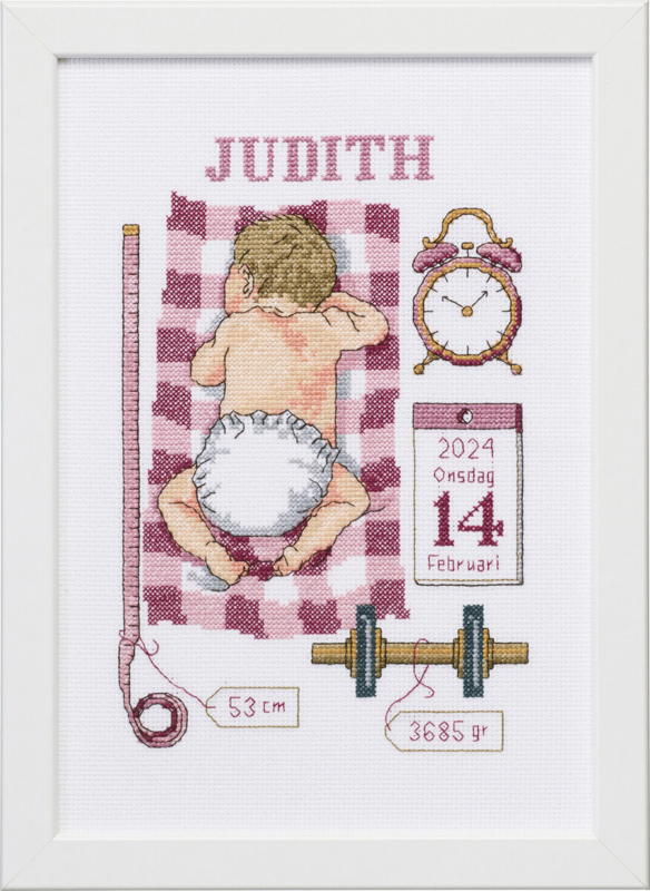 Kirjontasetti Kastepuku Judith 21 x 30 cm