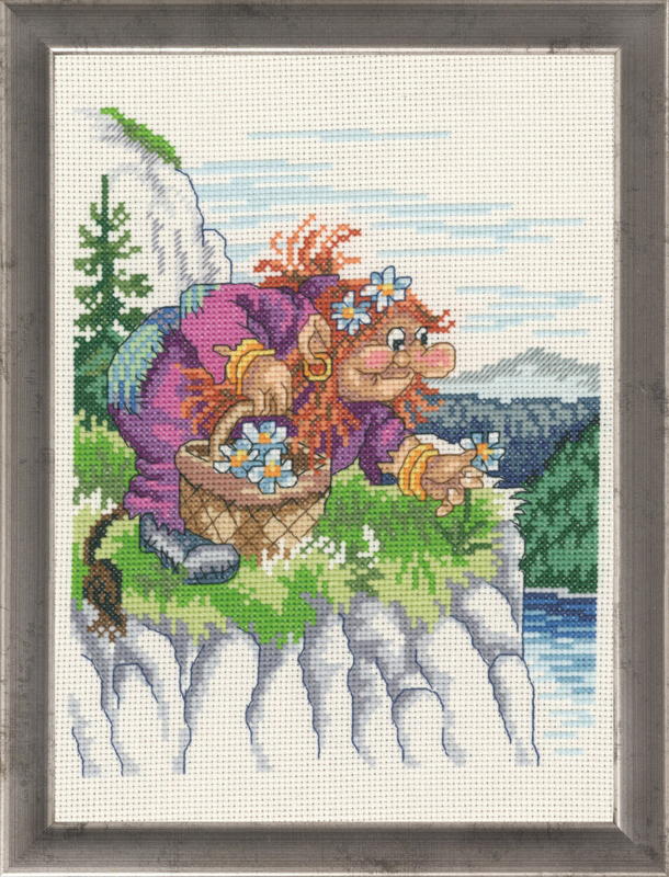 Kirjontasarja Peikkoäiti R5365 21 x 29 cm