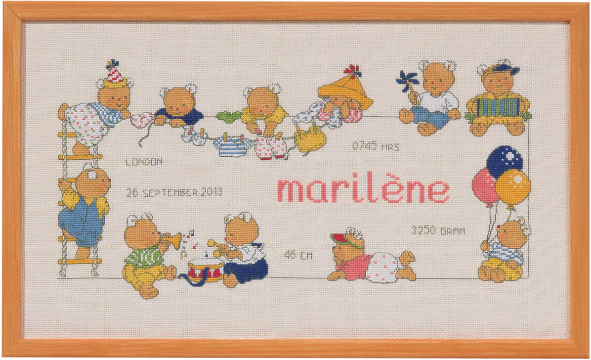 Kirjontasetti Bobbi / Kaste 40 x 23 cm