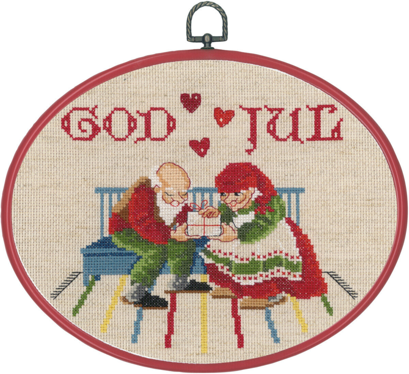 Kirjontasarja Tontut keittiössä R5958/30 26x20 cm