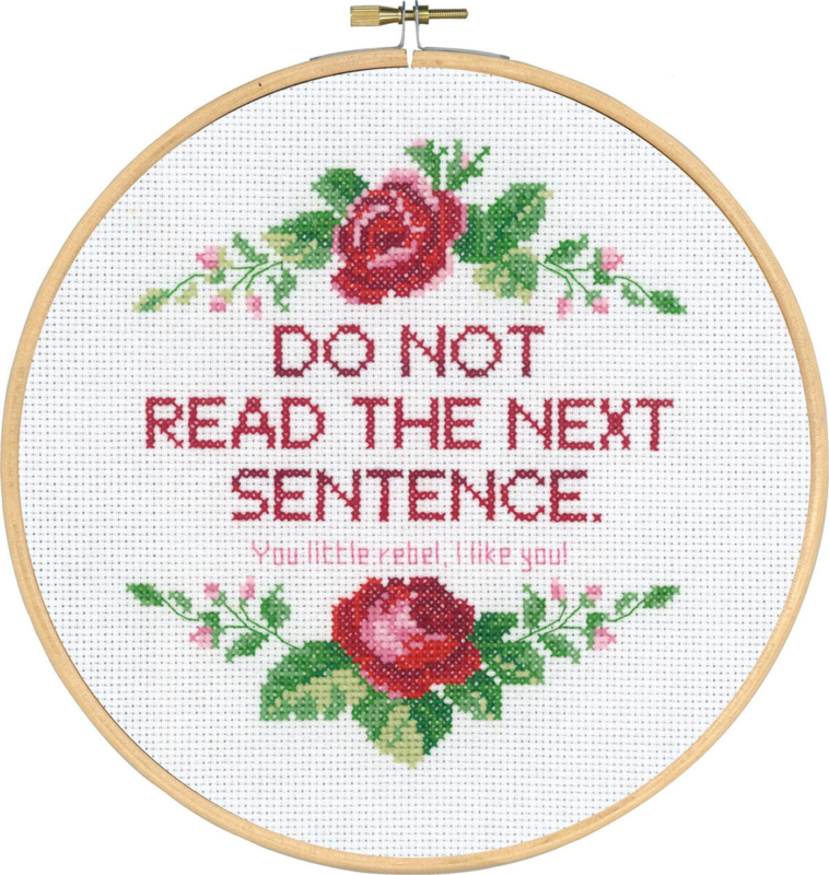 Kirjontasetti Do not read M 5810/22 20 Ø