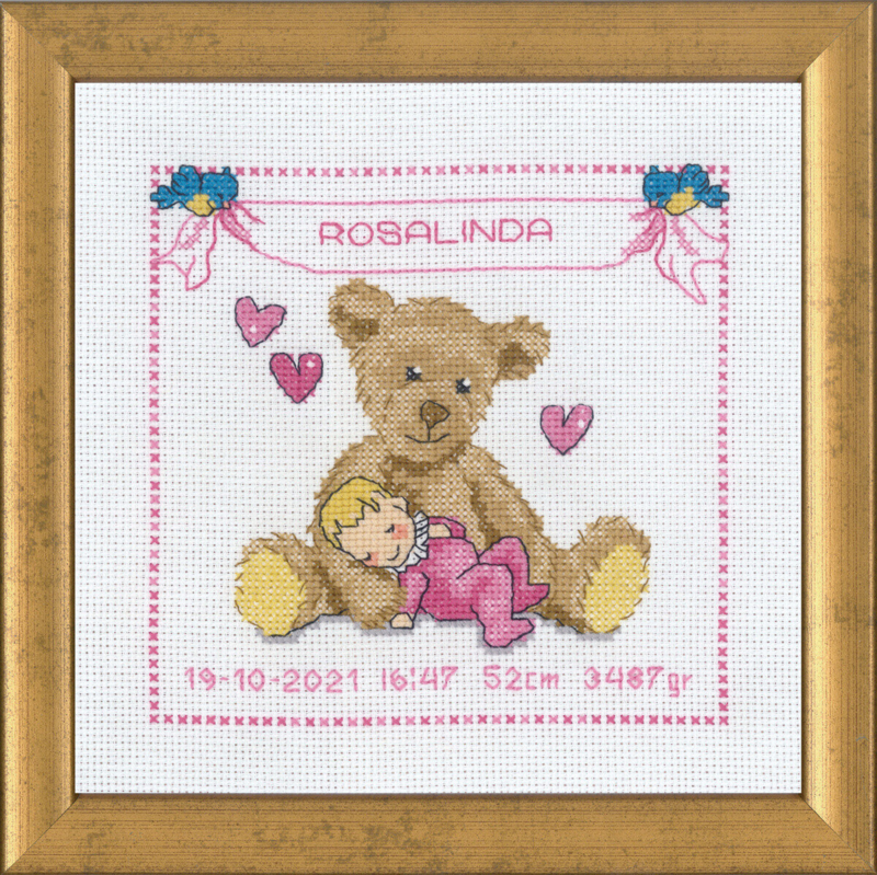 Kirjontasetti Rosalinda R5500 19 x 19 cm