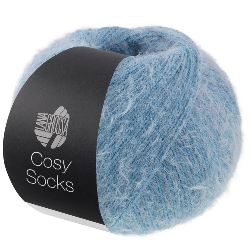 Lana Grossa Cosy Socks 14 Kyyhkysensininen