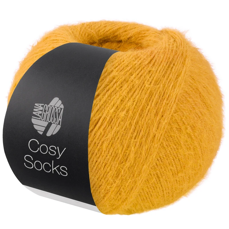 Lana Grossa Cosy Socks 11 Keltaoranssi