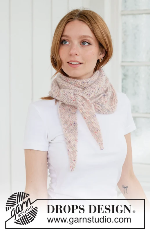 265-16 Candy Sprinkles Shawl by DROPS Design