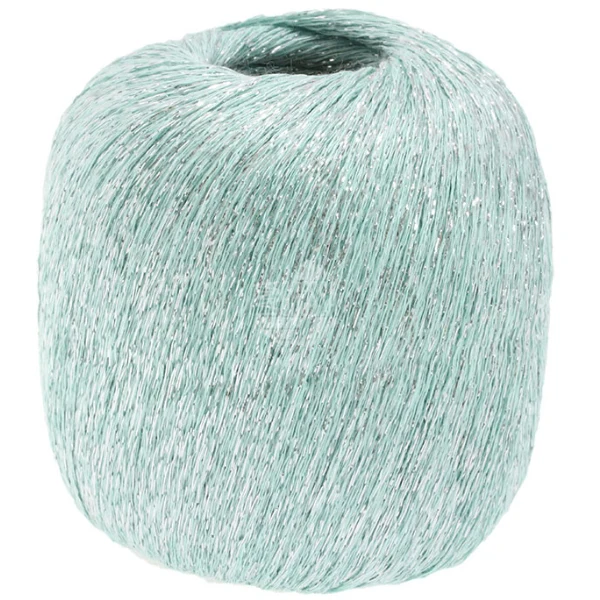 Lana Grossa Brillino 11 Pastellinvihreä/Hopea
