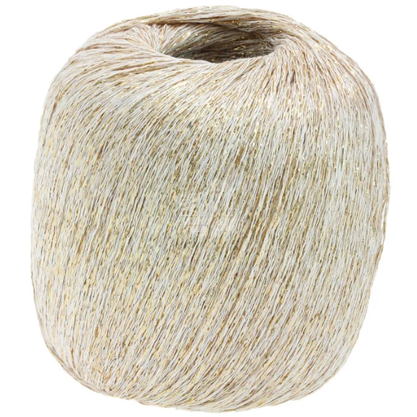 Lana Grossa Brillino 09 Valkoinen/Kulta