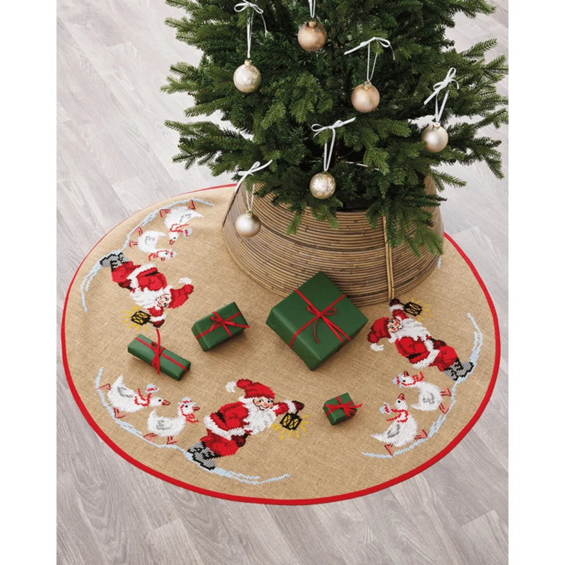 Joulupukki ja Hanhet Ø125 cm