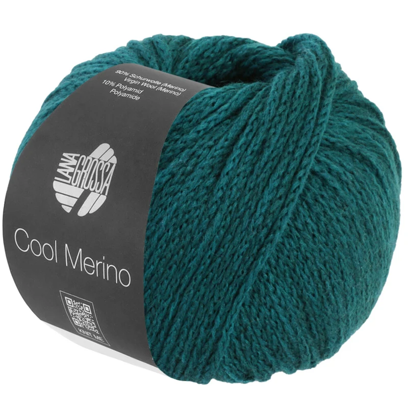 Lana Grossa Cool Merino 45 Petroolinsininen
