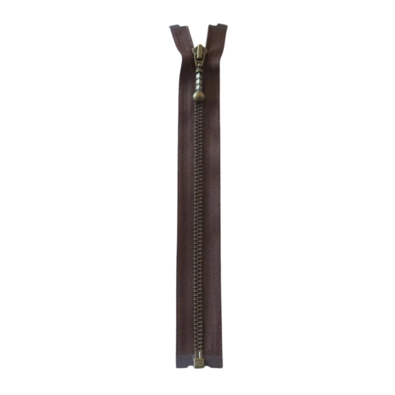 YKK Avattava Metallivetoketju 4 mm (25-65 cm) 570 Ruskea, Antiikkimessinki
