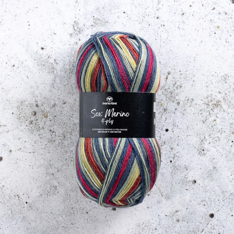 Svarta Fåret Sox Merino 4 ply 20 Siideripuristin