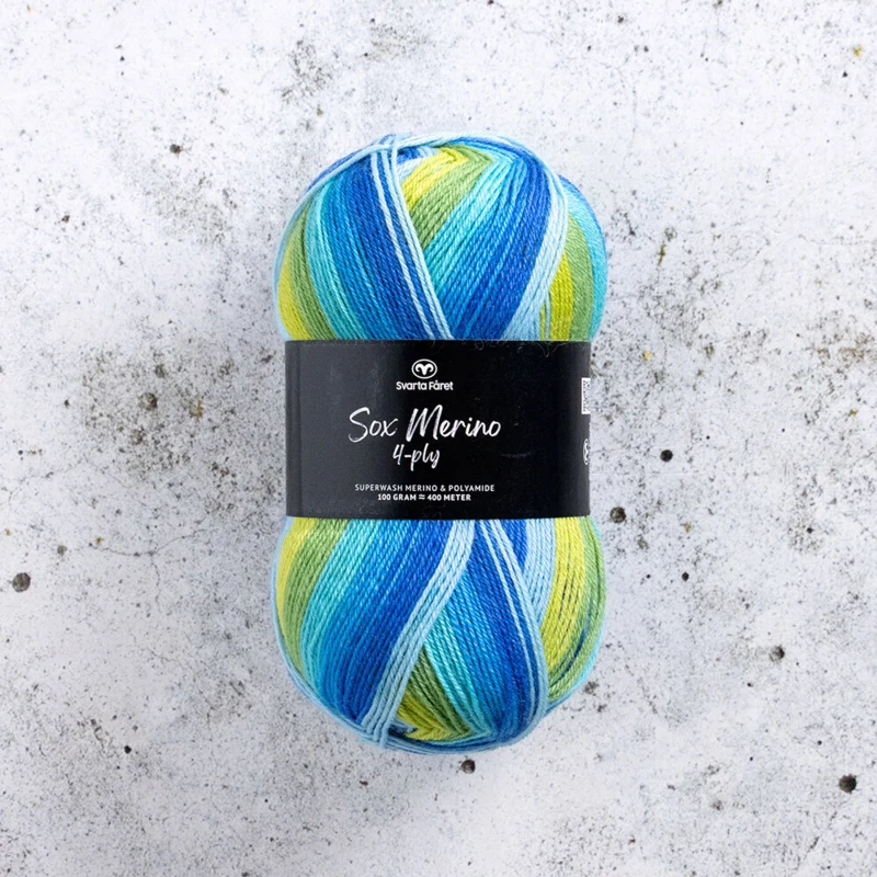 Svarta Fåret Sox Merino 4 ply 23 Rantaviiva