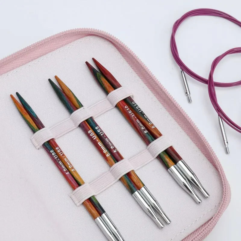 KnitPro Symfonie 2 Vaihdettavat Pyöröpuikotsetti, Starter Set, 13 cm