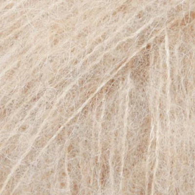 DROPS BRUSHED Alpaca Silk 04 Vaalea beige (Uni colour)