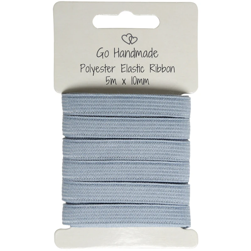 Go Handmade Kuminauha: 5 m x 10 mm, Harmaa/sininen