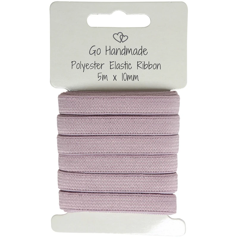 Go Handmade Kuminauha: 5 m x 10 mm, Vintage roosa