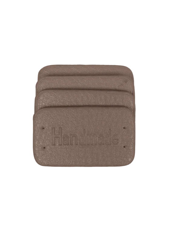 Go Handmade Handmade Label, 4 kpl: Beige