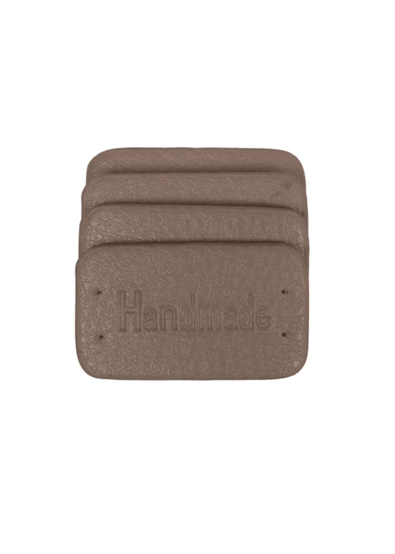 Go Handmade Handmade Label, 4 kpl: Beige