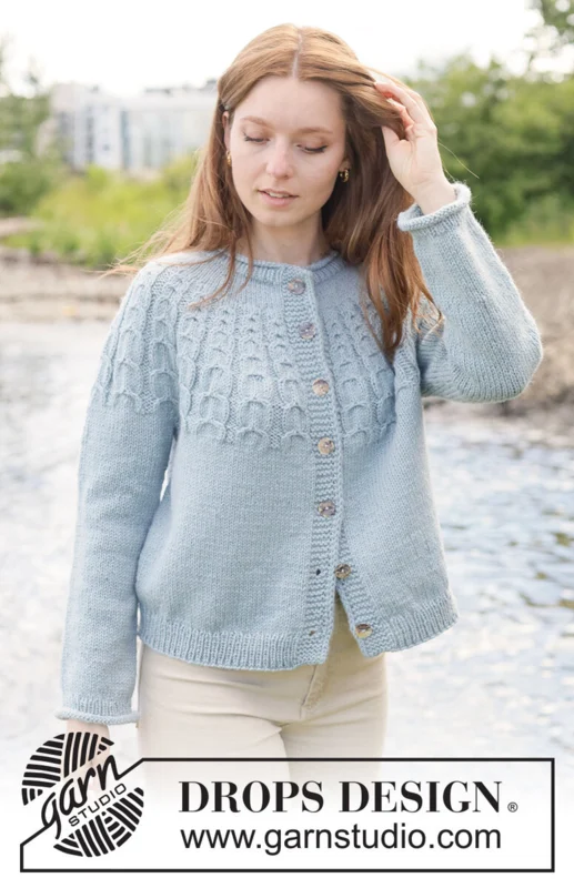 River Dream Cardigan – DROPS 273-12, Nepal-neuletakki, kuva 1
