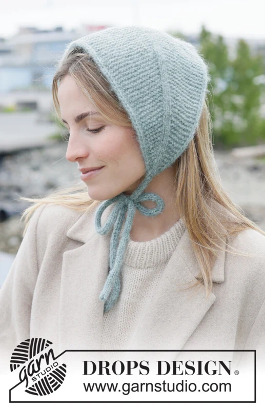 Sage Spirit Bandana – DROPS Air 30 salvianvihreä – kuva 3