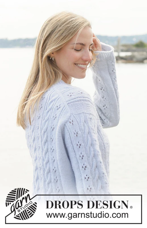 273-3 Lucky Cables Sweater by DROPS Design