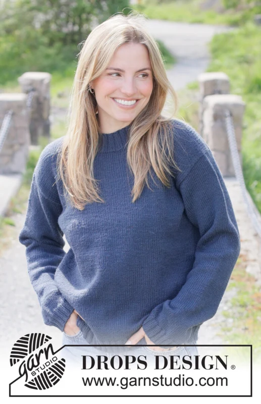 273-22 Autumn Fjord Sweater by DROPS Design