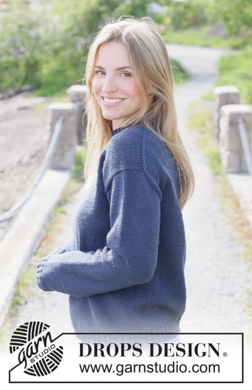 273-22 Autumn Fjord Sweater by DROPS Design
