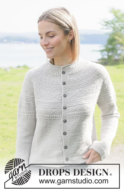 273-31 Moon History Cardigan by DROPS Design