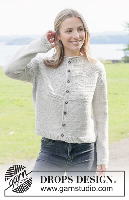 273-31 Moon History Cardigan by DROPS Design