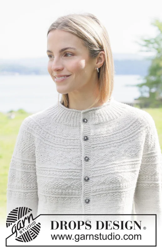 273-31 Moon History Cardigan by DROPS Design