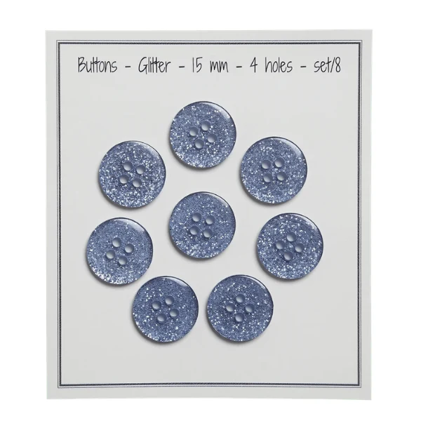 Go Handmade Glitter-napit Sininen