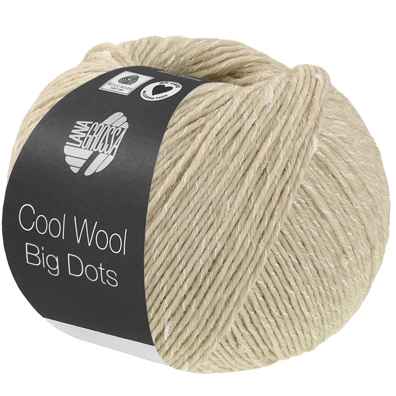 Lana Grossa Cool Wool Big Dots 112 Luonnonvärinen