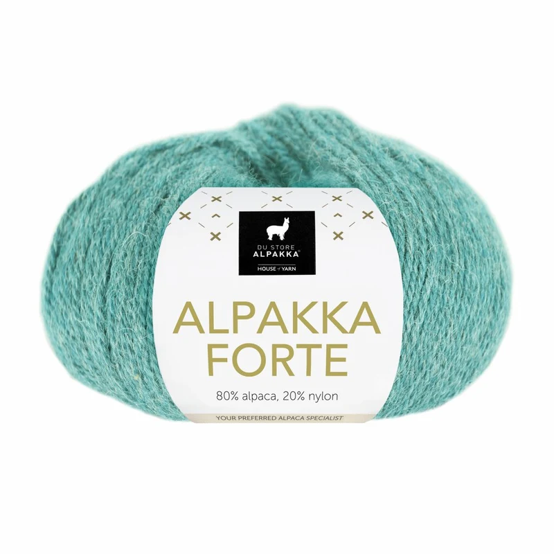 Du Store Alpakka Forte 713 Vaalea merenvihreä kirjava