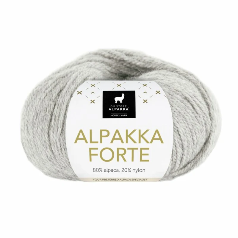 Du Store Alpakka Forte 716 Vaaleanharmaa kirjava