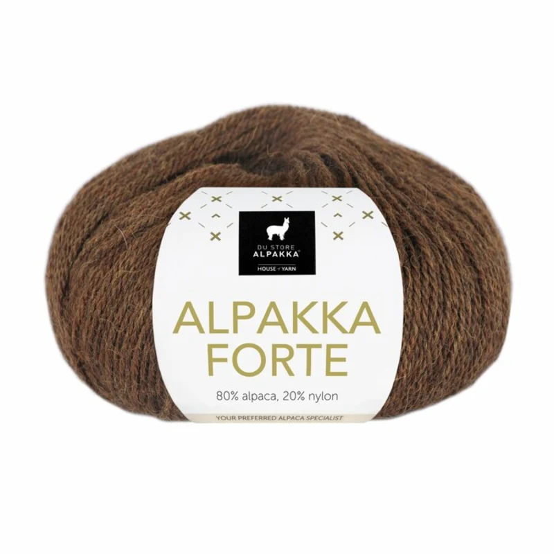 Du Store Alpakka Forte 709 Lämmin ruskea kirjava