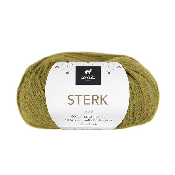 Du Store Alpakka Sterk 843 Kelta-vihreä