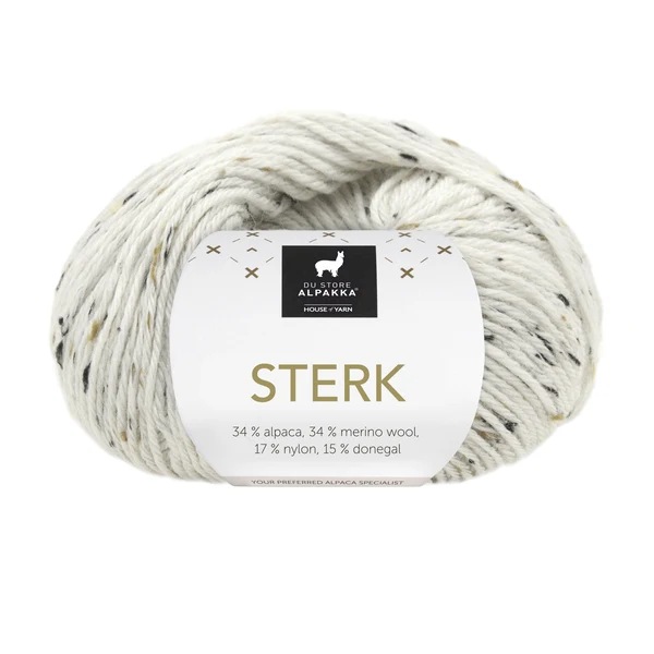 Du Store Alpakka Sterk 929 Valkoinen tweed